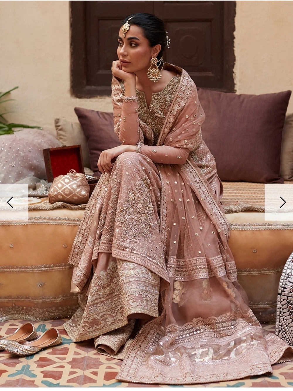 Faiza Saqlain “Zeena” – Preloved | Size XL | Salmon Pink - Picture 3 of 5